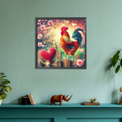 Outdoor Cock - Full Round Drill Diamond Painting 30*30CM