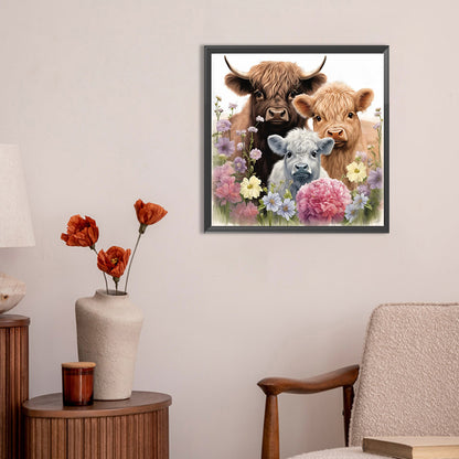 Consuming Cows And Lambs - Full Round Drill Diamond Painting 30*30CM