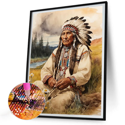 Indian - Full Round Drill Diamond Painting 30*40CM