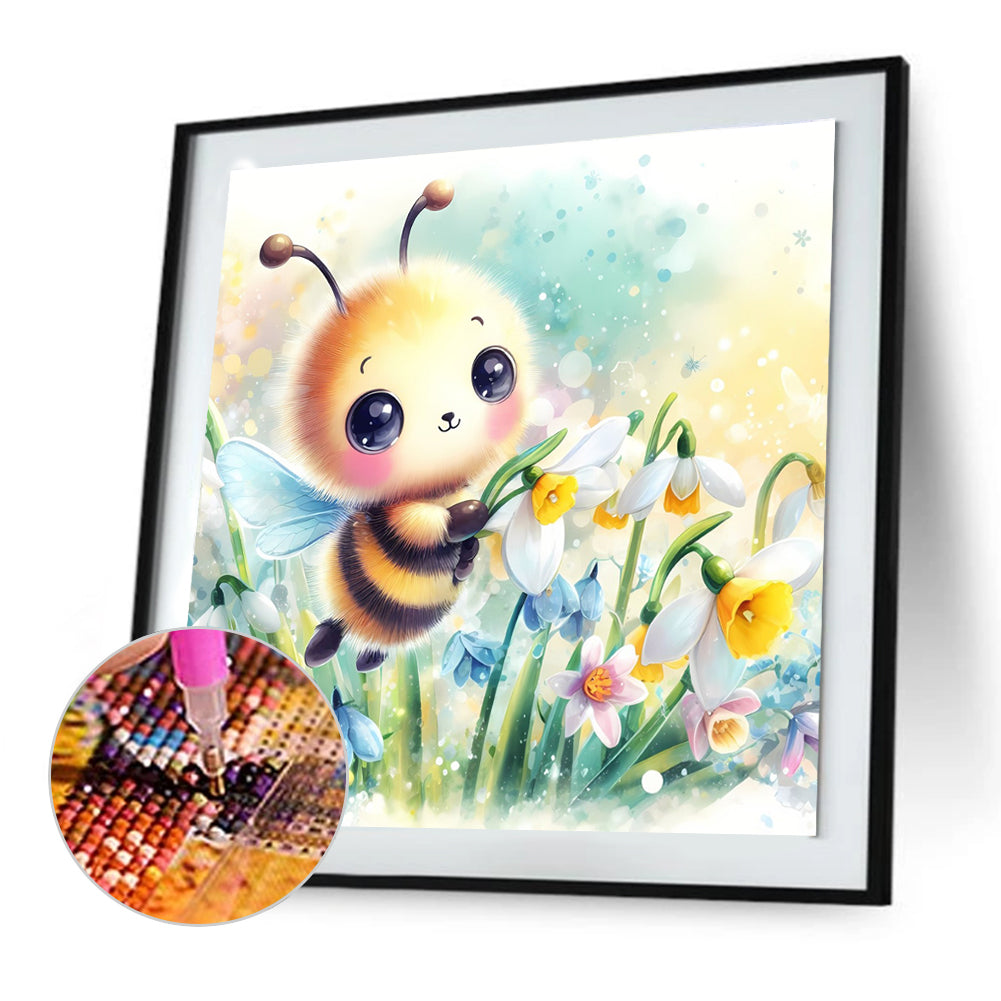Spring Bee - Full Round Drill Diamond Painting 30*30CM