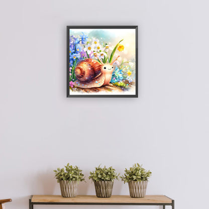 Spring Snail - Full Round Drill Diamond Painting 30*30CM