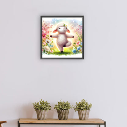 Practicing Sheep - Full Round Drill Diamond Painting 30*30CM