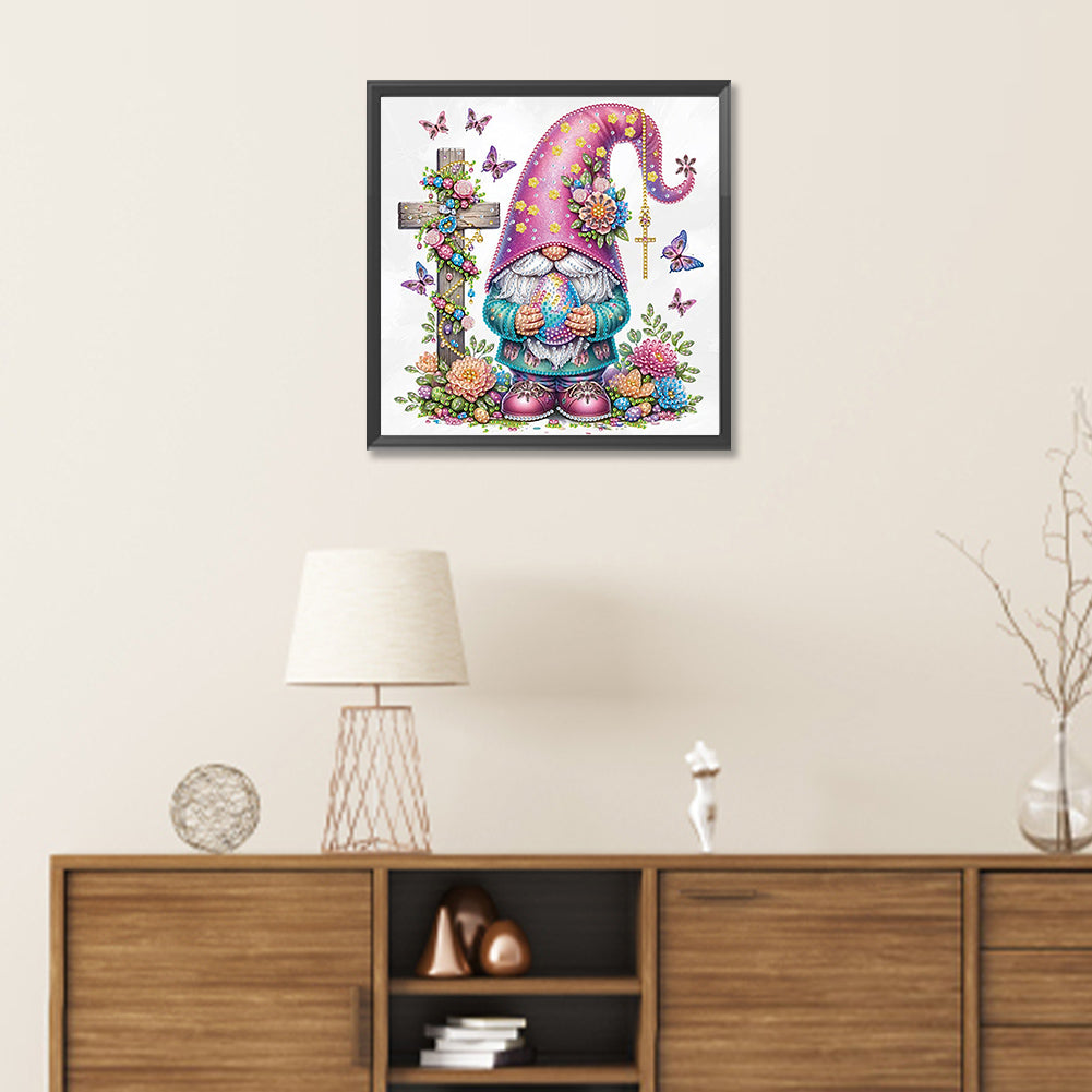 Easter Cross Gnome - Special Shaped Drill Diamond Painting 30*30CM