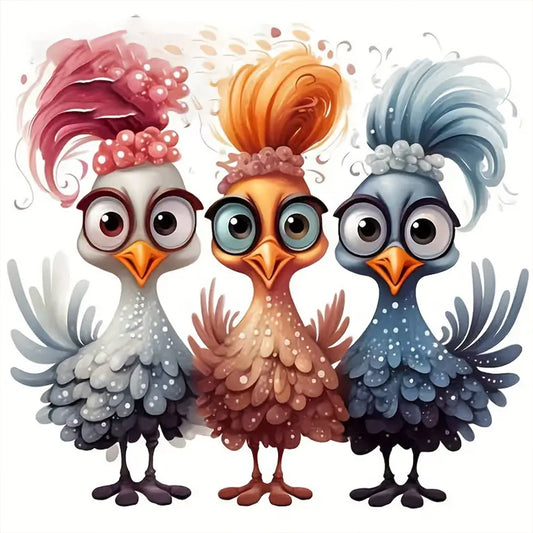Cartoon Chick - Full Round Drill Diamond Painting 30*30CM