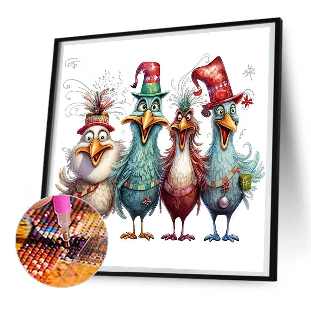 Cartoon Chick - Full Round Drill Diamond Painting 30*30CM