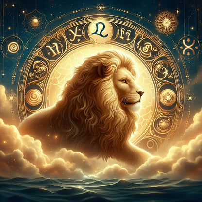 Twelve Zodiac Signs-Leo - Full Round Drill Diamond Painting 30*30CM