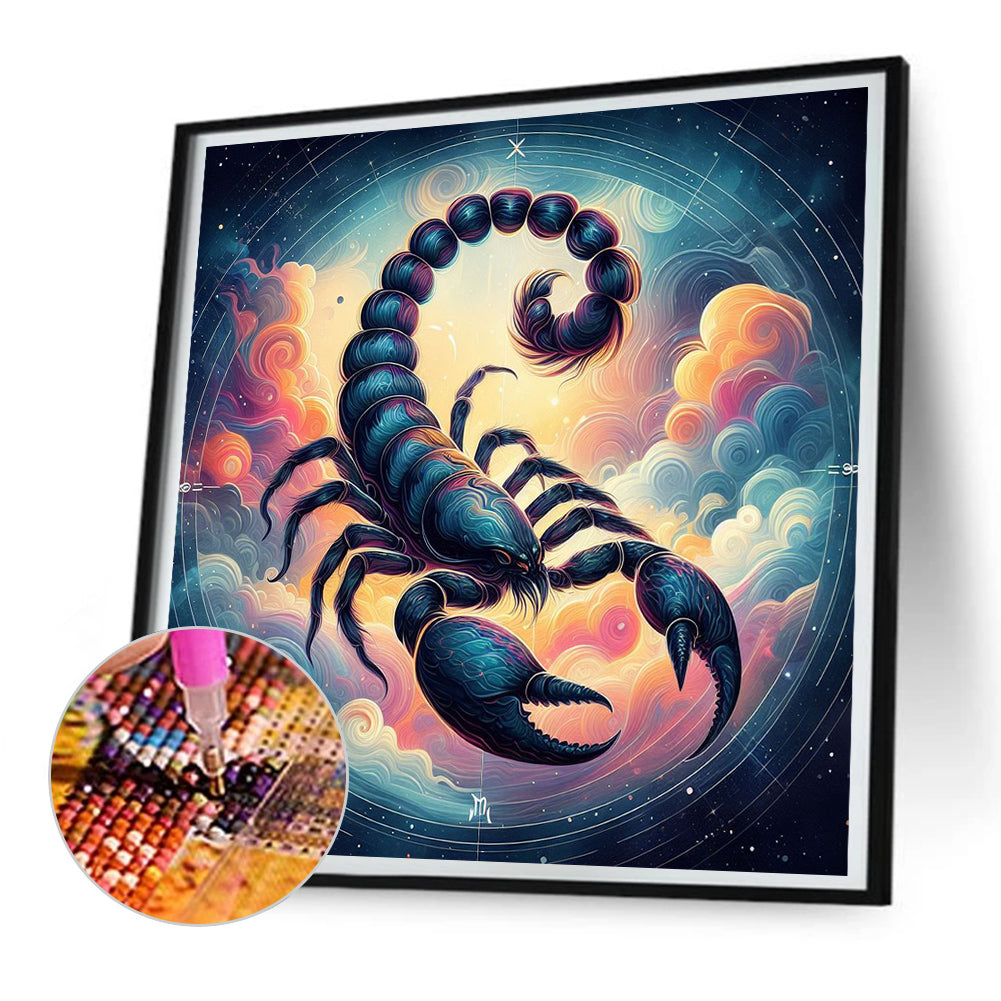 Twelve Zodiac Signs - Scorpio - Full Round Drill Diamond Painting 30*30CM