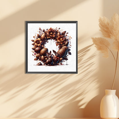 Easter Chocolate Garland - Full Round Drill Diamond Painting 30*30CM