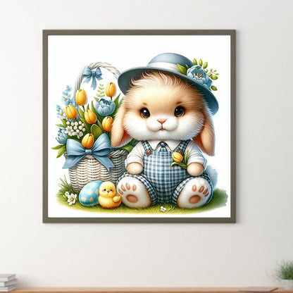 Cartoon Bunny - Full Round Drill Diamond Painting 30*30CM
