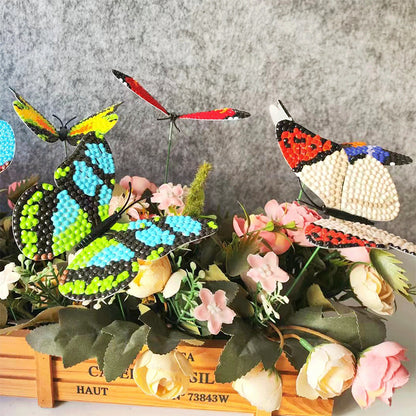 Diamond Painting Butterfly Garden Stake Patio Yard Decor DIY Crafts Kits for Kid