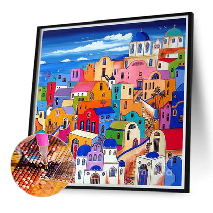 Color House - Full Round Drill Diamond Painting 40*40CM
