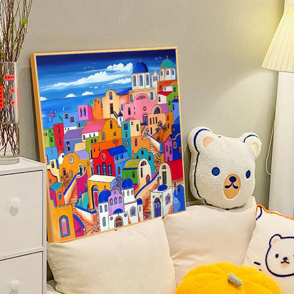 Color House - Full Round Drill Diamond Painting 40*40CM