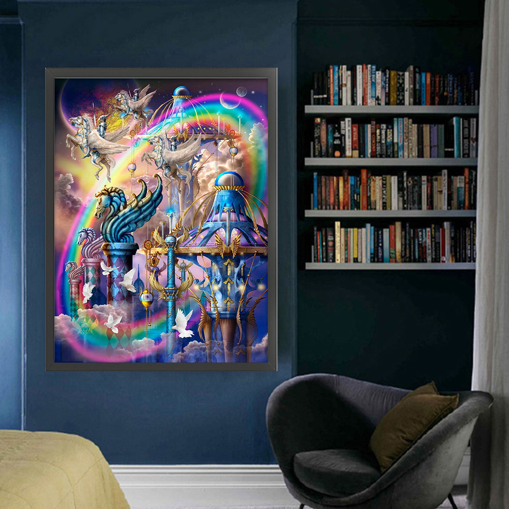 Fantasy Pegasus - 14CT Stamped Cross Stitch 60*80CM
