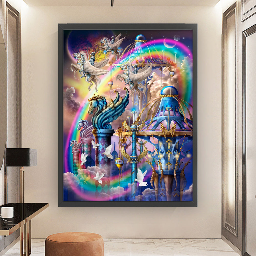 Fantasy Pegasus - 14CT Stamped Cross Stitch 60*80CM