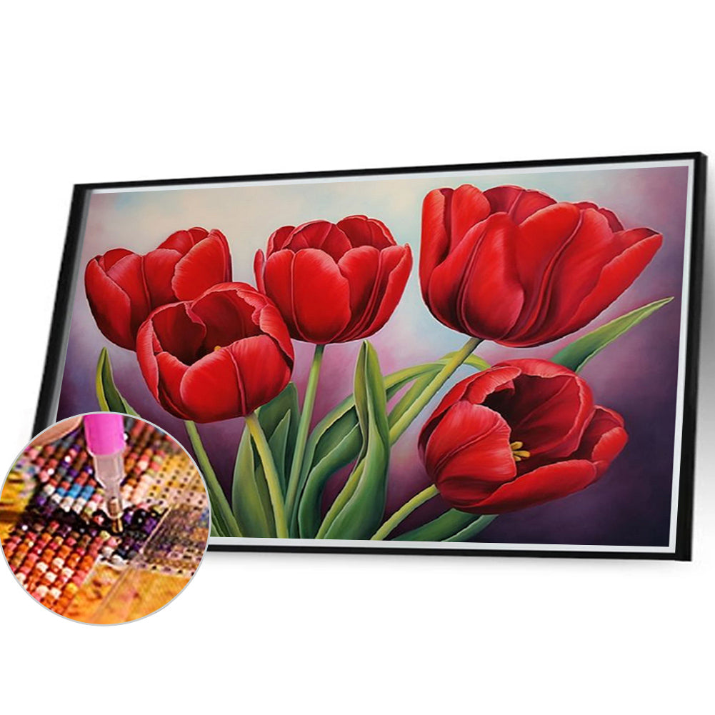 Tulip - Full Square Drill Diamond Painting 40*30CM