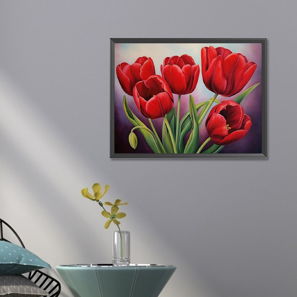 Tulip - Full Square Drill Diamond Painting 40*30CM