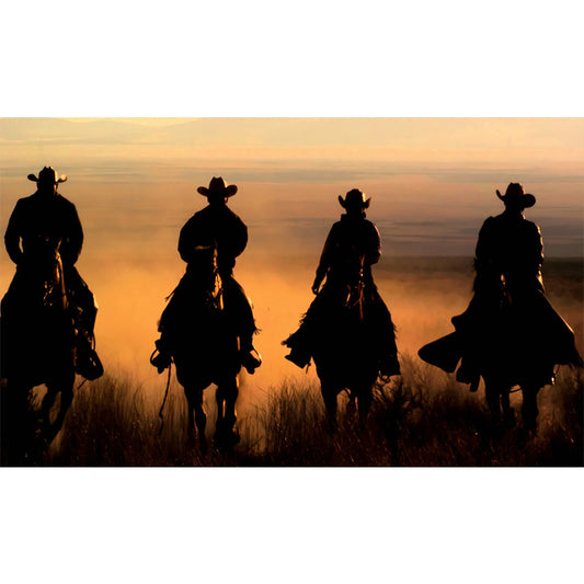 Cowboy - Full Round Drill Diamond Painting 50*30CM