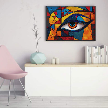 Eye - 14CT Stamped Cross Stitch 41*31CM(Joy Sunday)