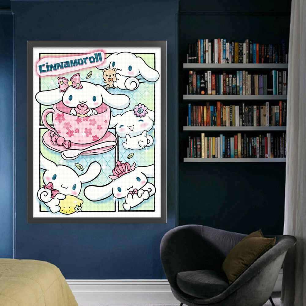 Sanrio Big Eared Dog - 11CT Stamped Cross Stitch 50*67CM