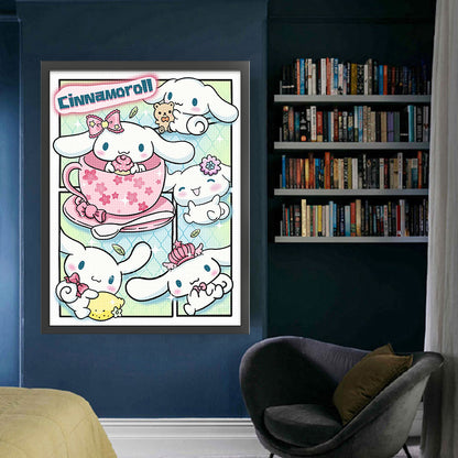 Sanrio Big Eared Dog - 11CT Stamped Cross Stitch 50*67CM