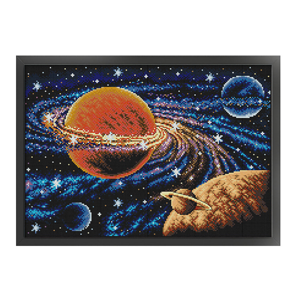 Milky Way - 14CT Stamped Cross Stitch 45*32CM(Joy Sunday)