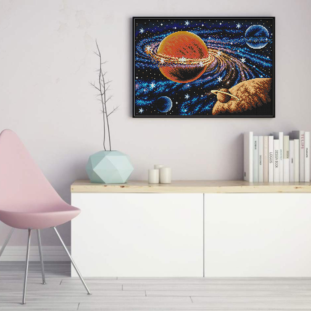 Milky Way - 14CT Stamped Cross Stitch 45*32CM(Joy Sunday)