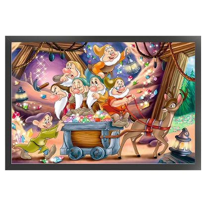 Seven Dwarfs - 11CT Stamped Cross Stitch 70*50CM