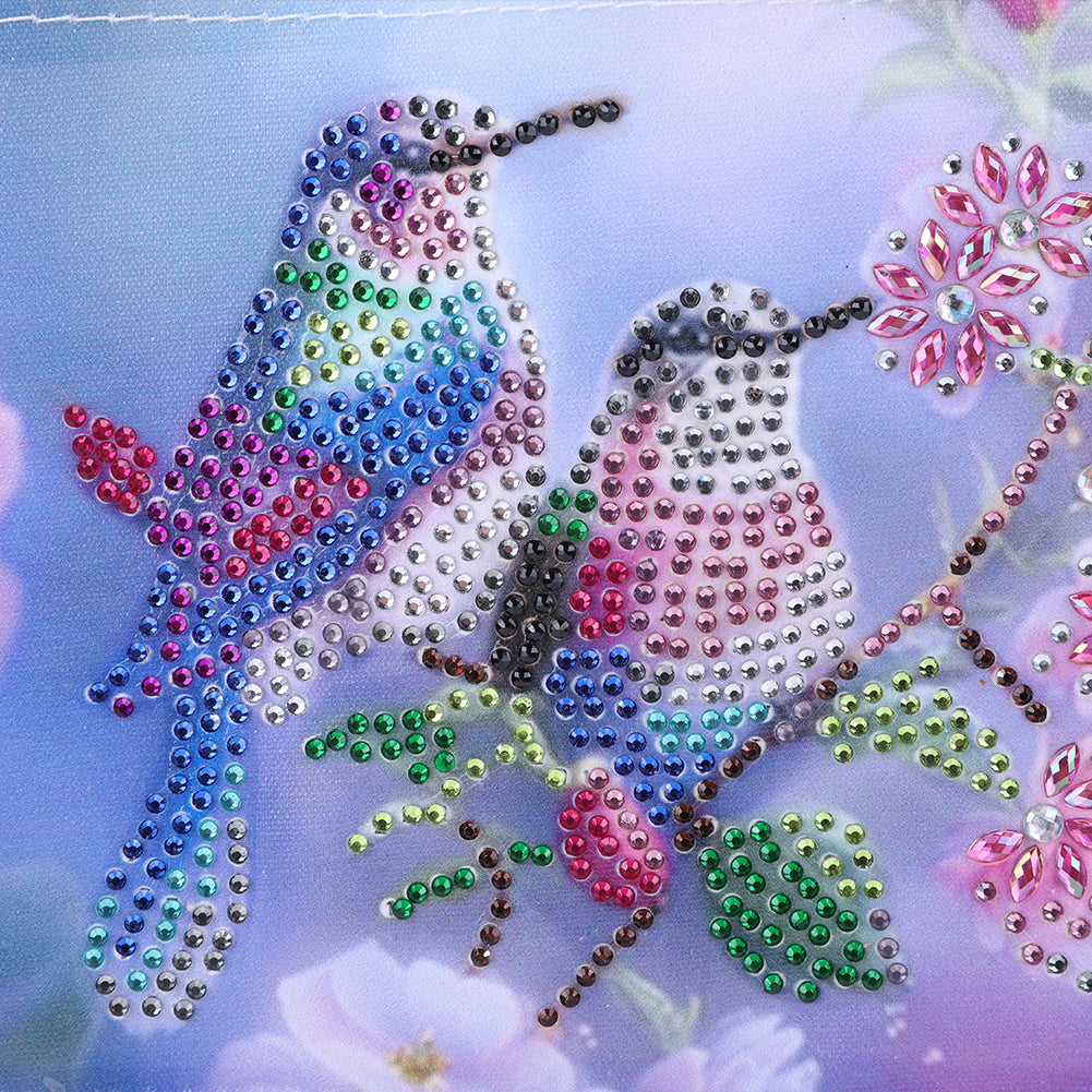 Special Shape DIY Diamond Painting Purses Diamond Art Clutch Bag (Flower Bird)
