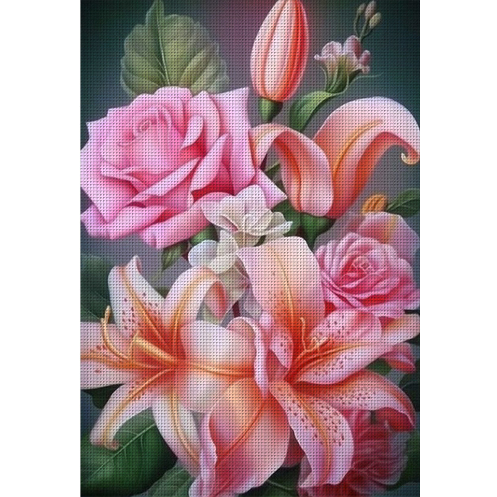 Lily - 11CT Stamped Cross Stitch 40*60CM