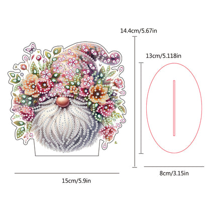 Single-Side Special Shape Spring Gnome Desktop Diamond Art Kits for Home Decor