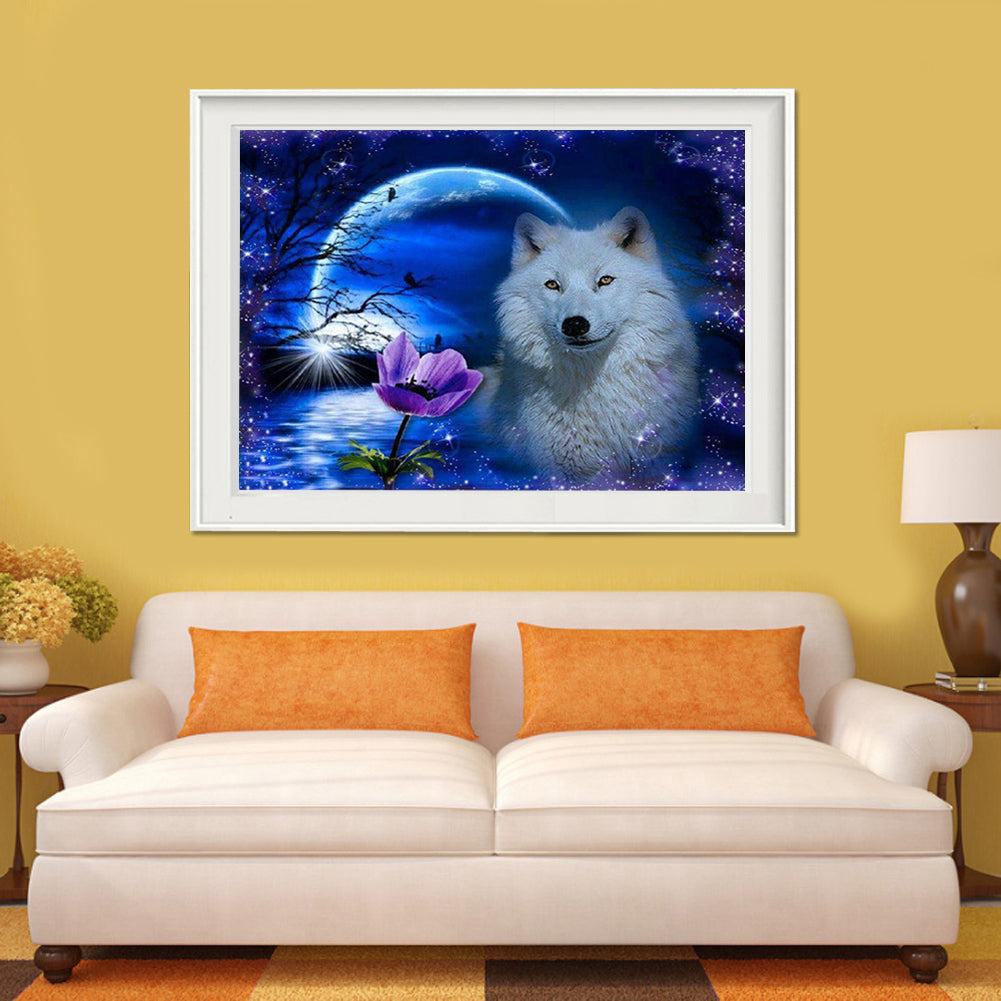 Wolf - Full Round Drill Diamond Painting 40*30CM