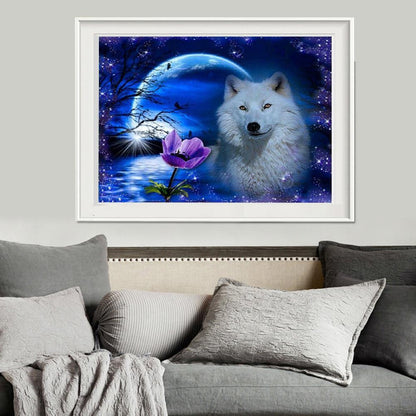 Wolf - Full Round Drill Diamond Painting 40*30CM