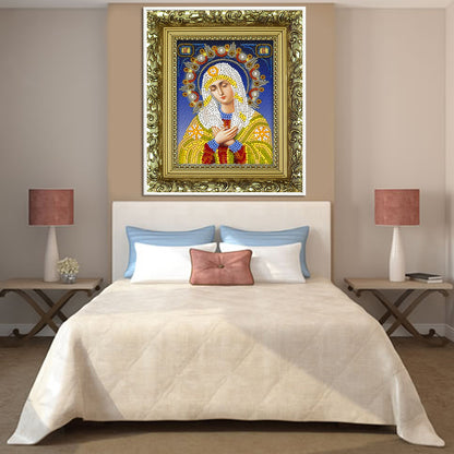Religious - Full Round Drill Diamond Painting 26x30CM