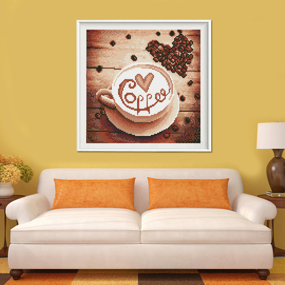 Coffee - Full Round Drill Diamond Painting 30*30CM