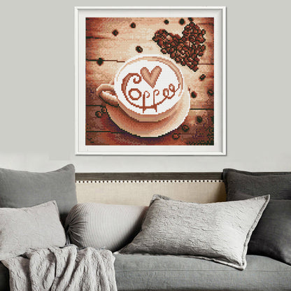 Coffee - Full Round Drill Diamond Painting 30*30CM