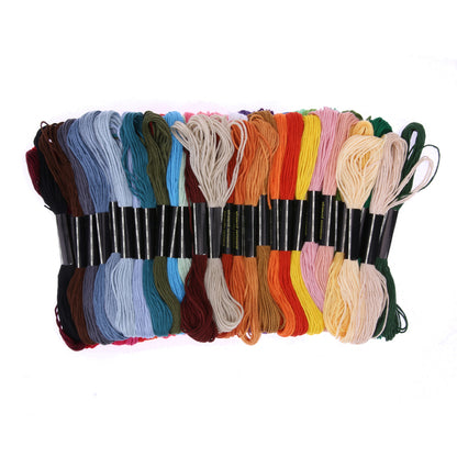 50 Colors Embroidery Thread Hand Cross Stitch Floss Sewing Skeins Craft