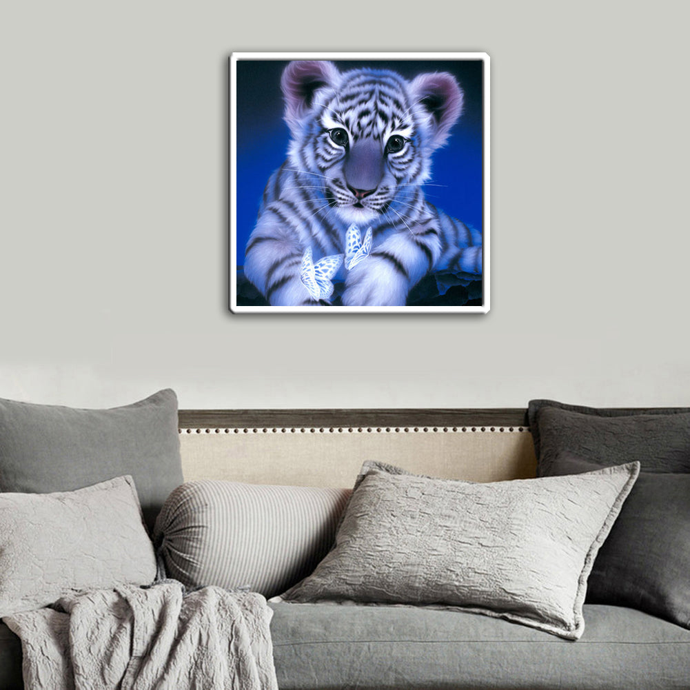 Tiger - Full Round Drill Diamond Painting 30*30CM