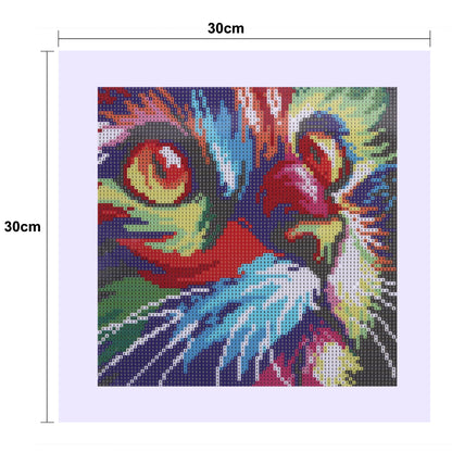 Cats - Full Round Drill Diamond Painting 30*30CM