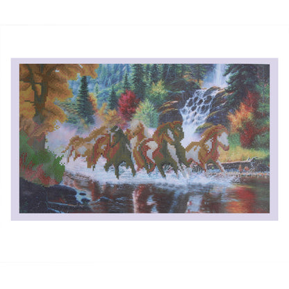 Horses - Full Round Drill Diamond Painting 56*35CM