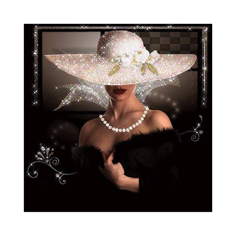 Lady - Full Round Drill Diamond Painting 30*30CM