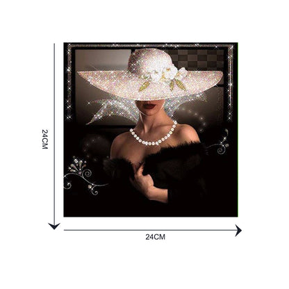 Lady - Full Round Drill Diamond Painting 30*30CM
