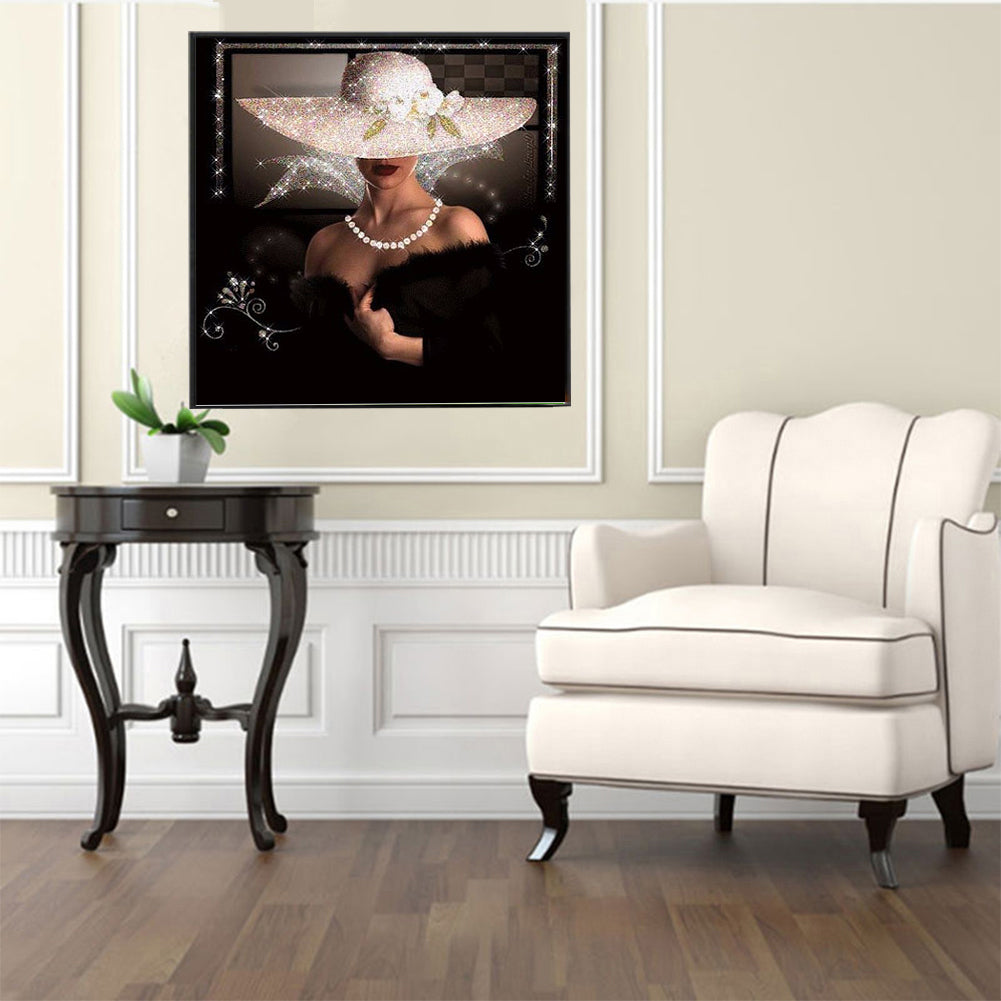 Lady - Full Round Drill Diamond Painting 30*30CM