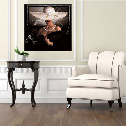 Lady - Full Round Drill Diamond Painting 30*30CM