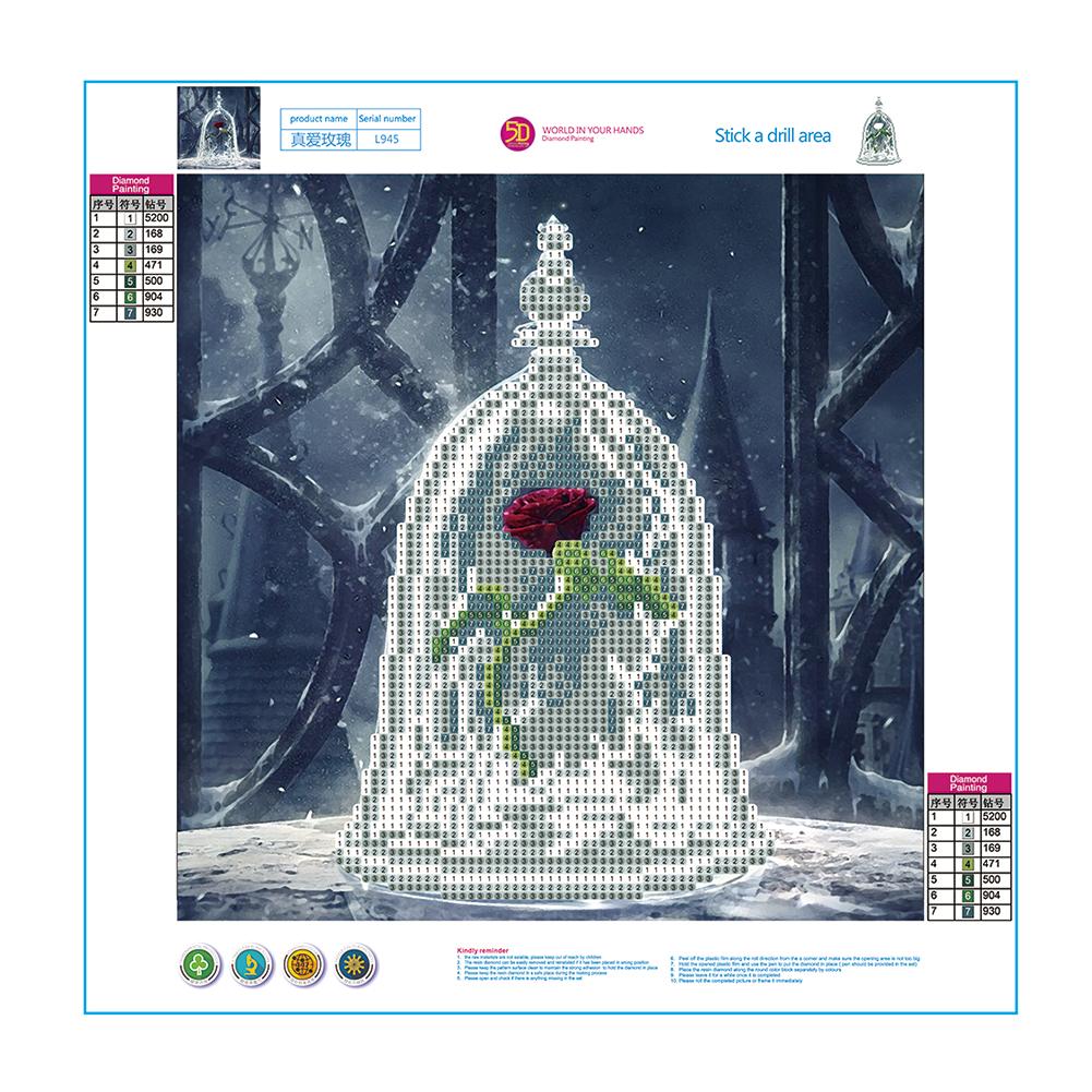 Rose - Full Round Drill Diamond Painting 30*30CM