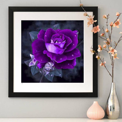 Rose Flowers - Full Round Drill Diamond Painting 30*30CM