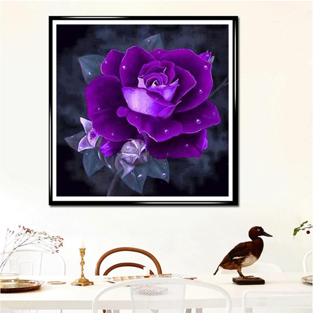 Rose Flowers - Full Round Drill Diamond Painting 30*30CM
