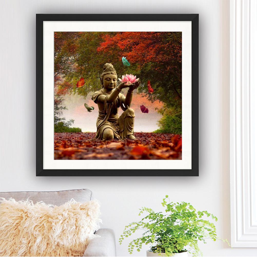 Lotus - Full Round Drill Diamond Painting 30*30 CM