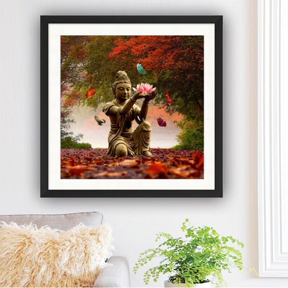 Lotus - Full Round Drill Diamond Painting 30*30 CM