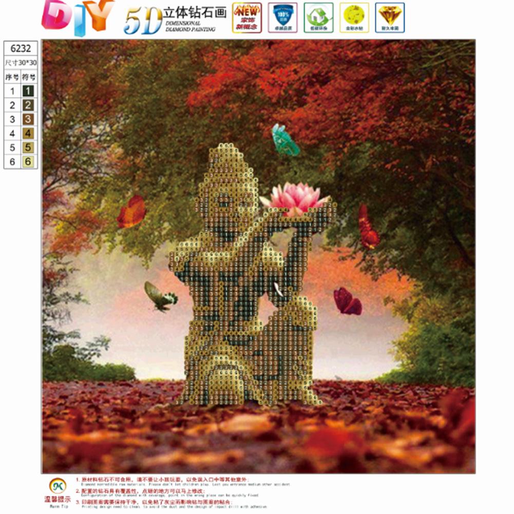 Lotus - Full Round Drill Diamond Painting 30*30 CM