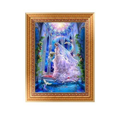 Wedding Beauty - Full Round Drill Diamond Painting 30*40CM